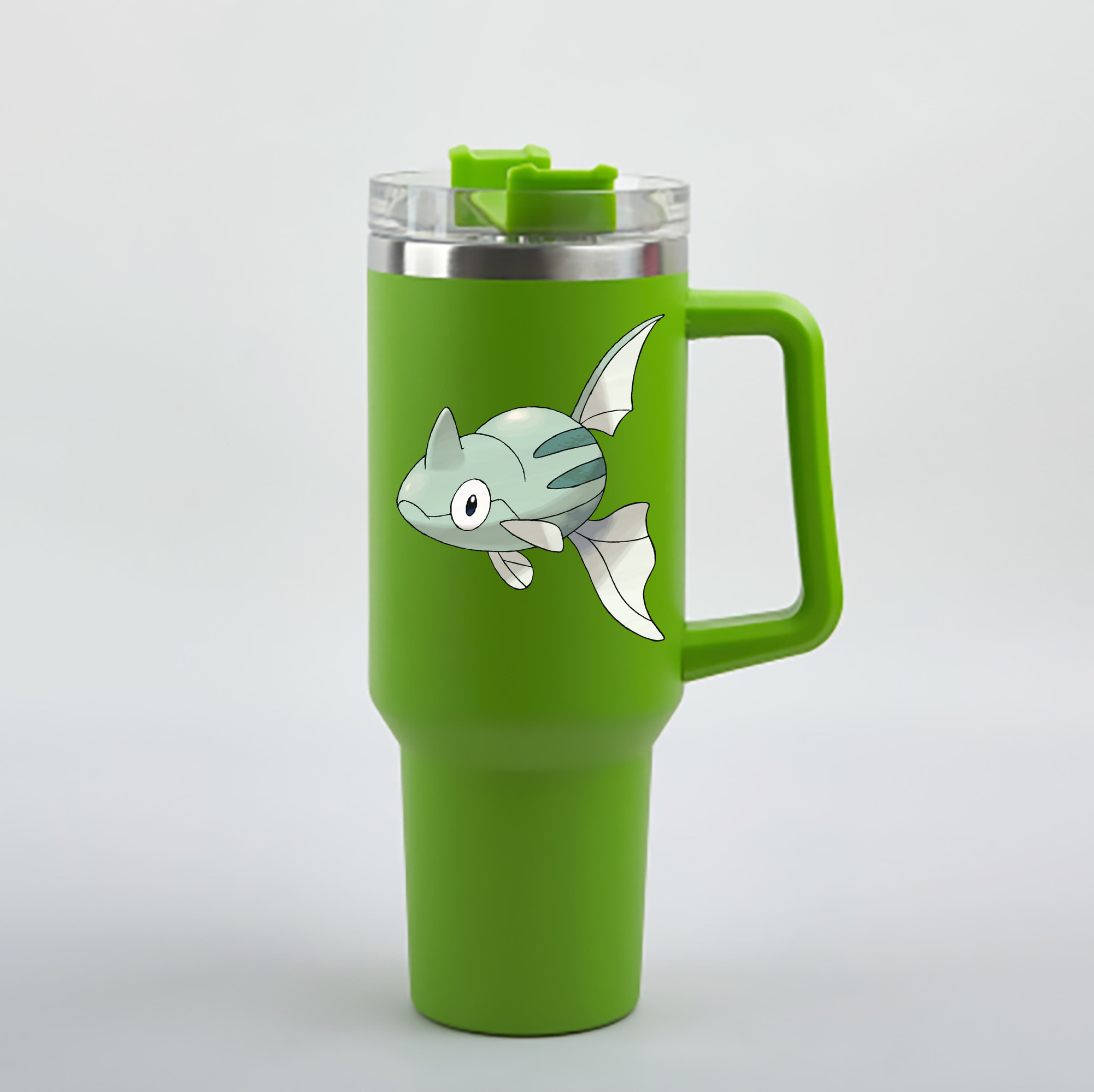 （画像用） ポケットモンスター Pokémon 1200mL車用タンブラー - クリスタルステッカー（プラスチックストロー付き）